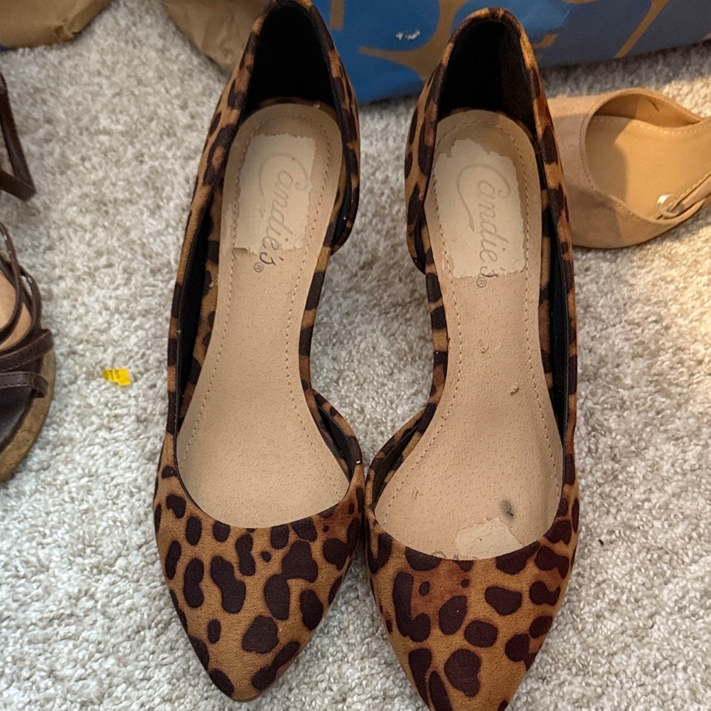 Candie's Brown Leopard Print Flats